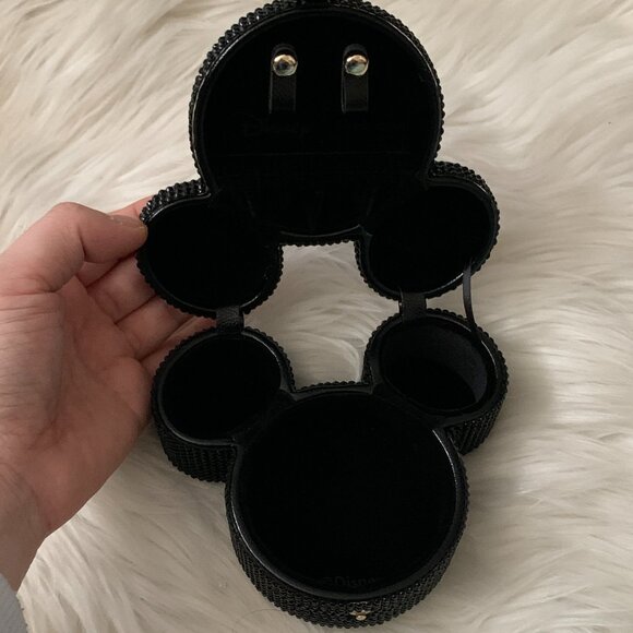 BAUBLE BAR X DISNEY Bejeweled Mickey Mouse Travel Jewelry Case in Black - Picture 6 of 6